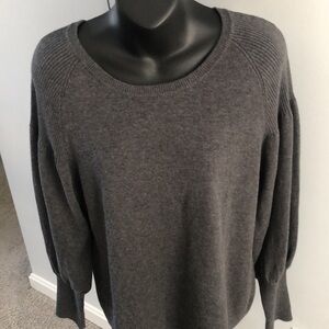 Vince Camuto Charcoal Knit Top.size L